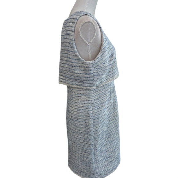 Ann Taylor Factory Blue Tweed Sheath Dress | Size 8 | EUC Professional - Picture 11 of 15